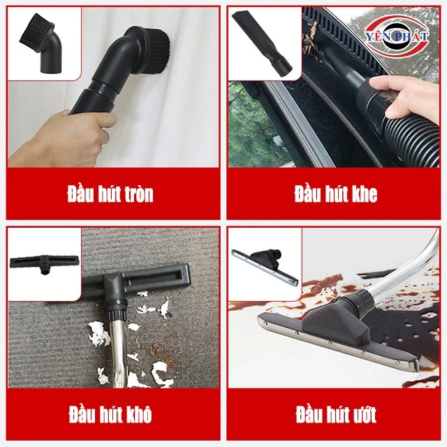 các đầu hút bụi