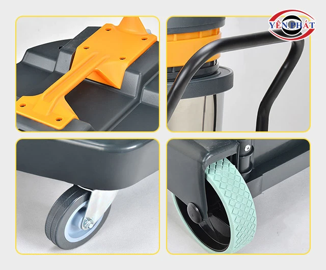 bánh xe và tay cầm của Kungfu Clean KF 80A