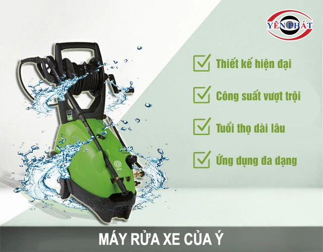 ưu điểm máy rửa xe của ý