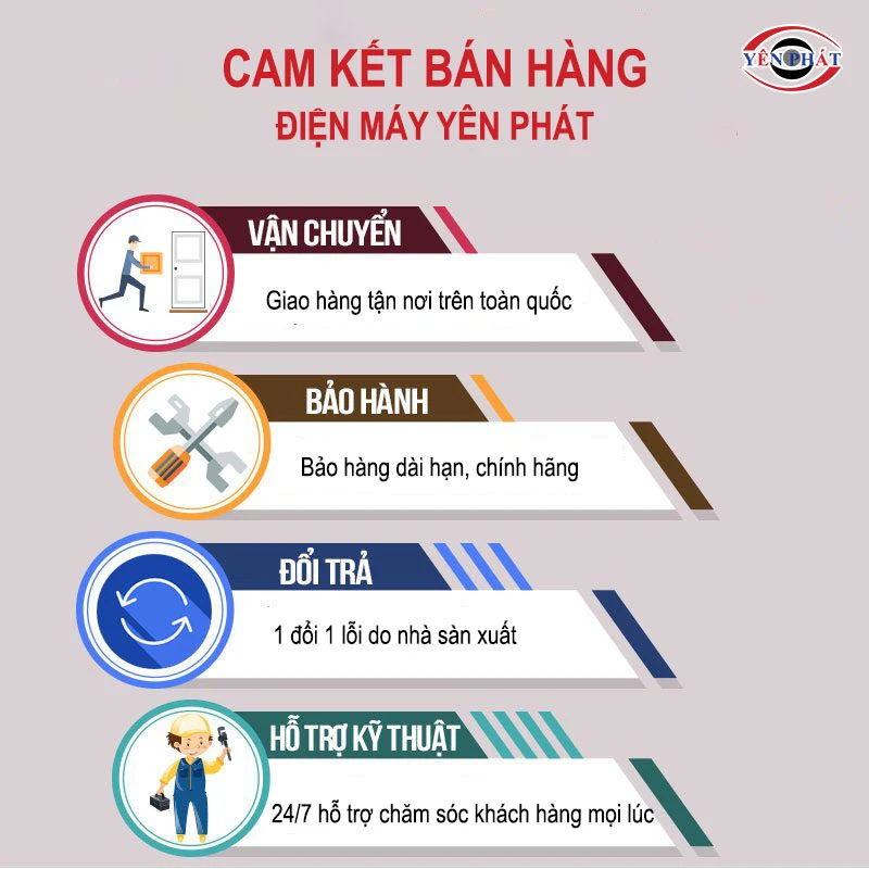 cam kết mua máy rửa xe tại yên phát