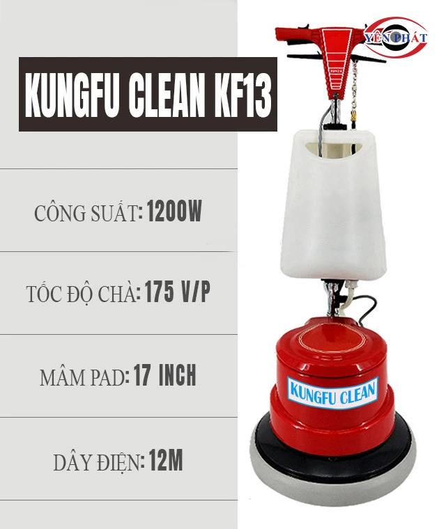 công suất của Máy chà sàn Kungfu Clean KF13