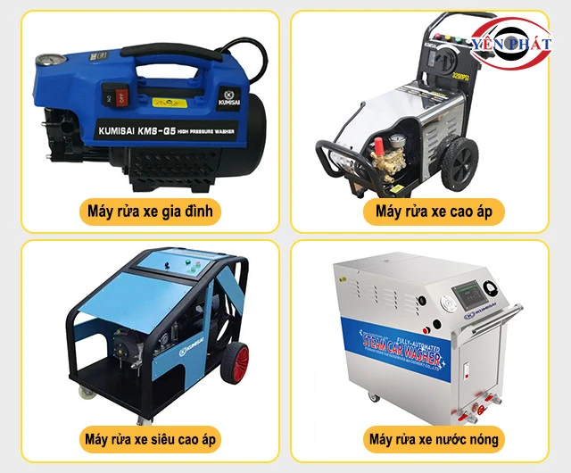 các dòng máy rửa xe