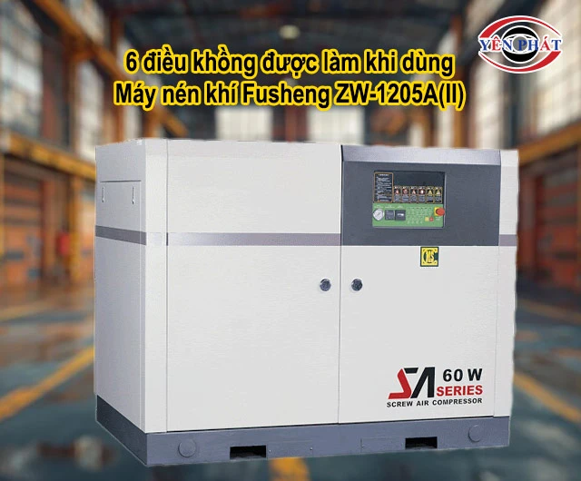lưu ý khi dùng Máy cấp khí nén Fusheng ZW-1205A(II)
