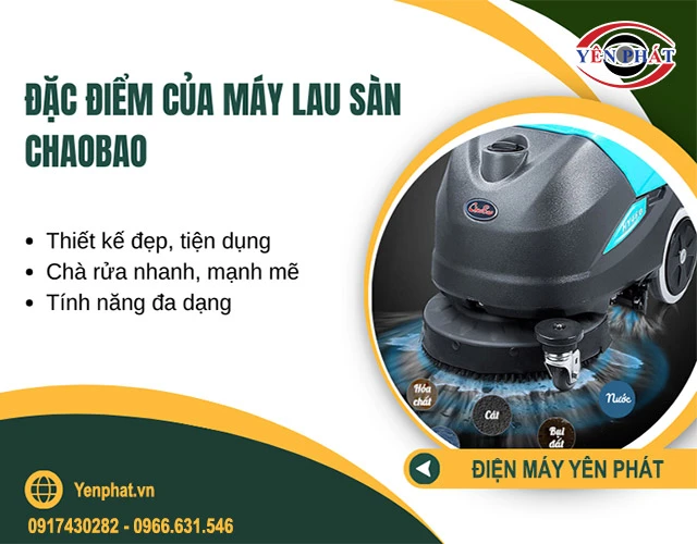 ưu điểm của máy chà sàn chaobao