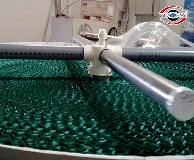 cách hoạt động của đầu phun tháp giải nhiệt