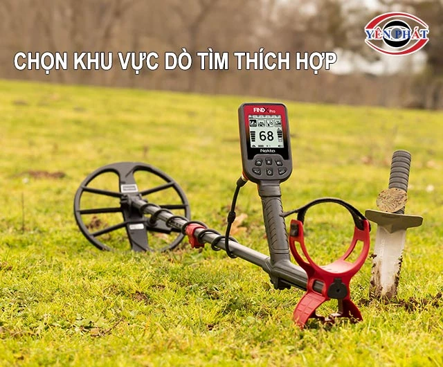 chọn khu vực dò tìm