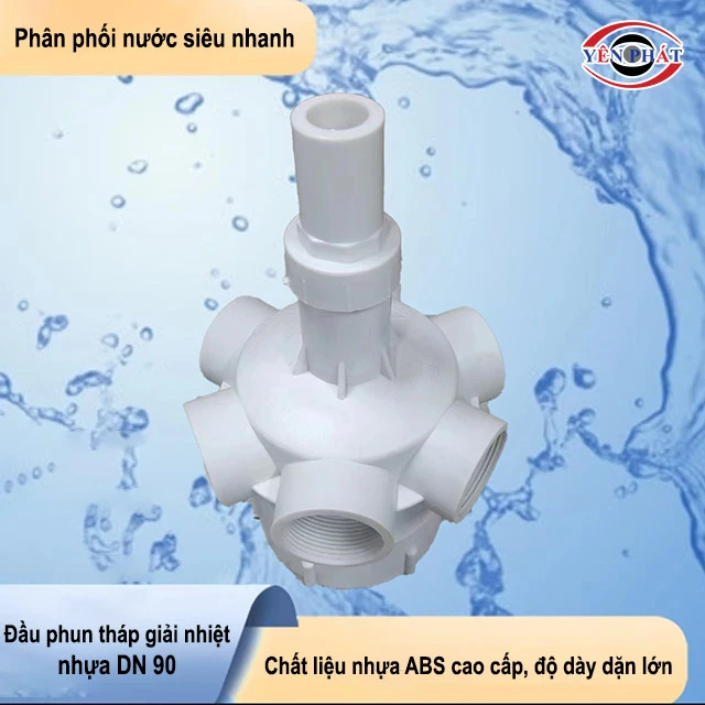 đầu phun tháp giải nhiệt bằng nhựa DN 90