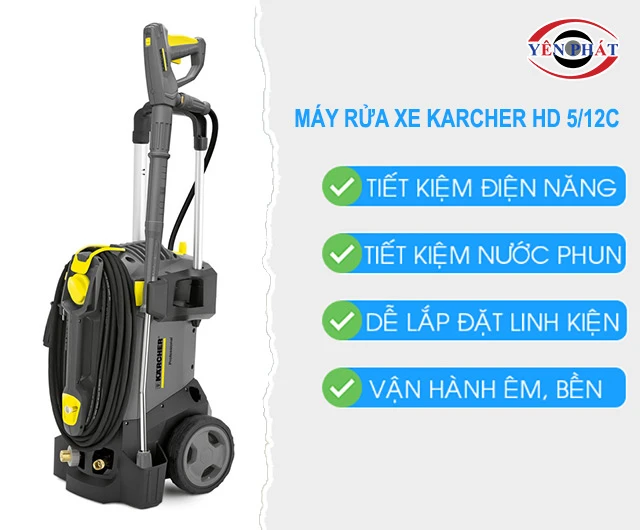 ưu điểm của Máy phun rửa xe Karcher HD 5/12C