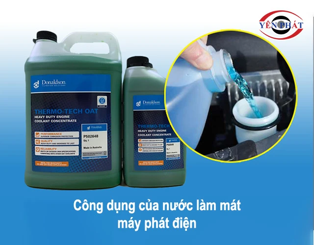 Công dụng nước làm mát máy phát điện
