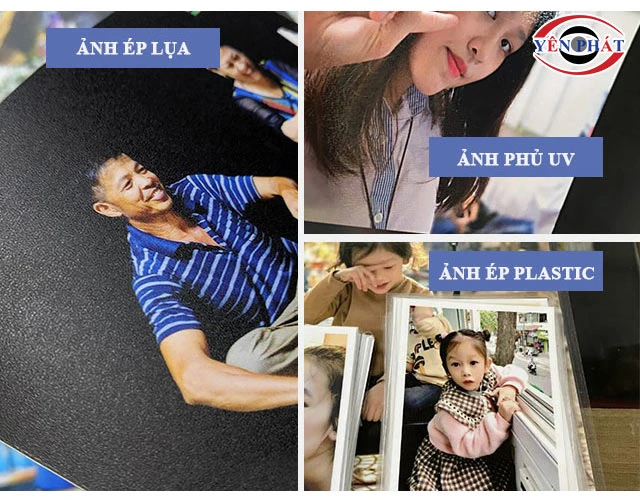 ảnh ép lụa, ép plastic và phủ uv