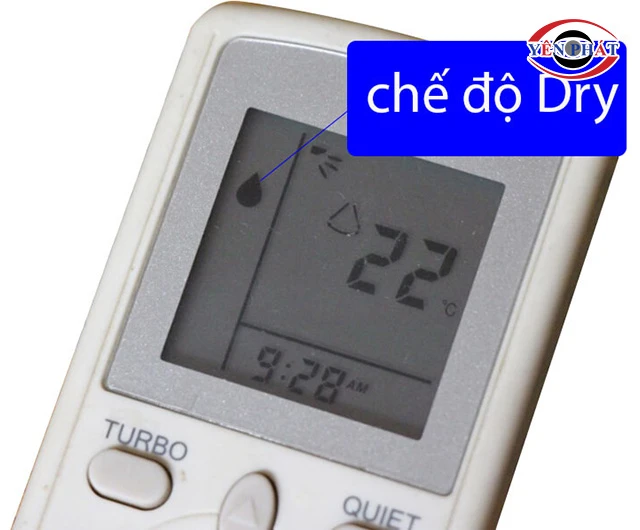 Bật chế độ hút ẩm trên điều hòa