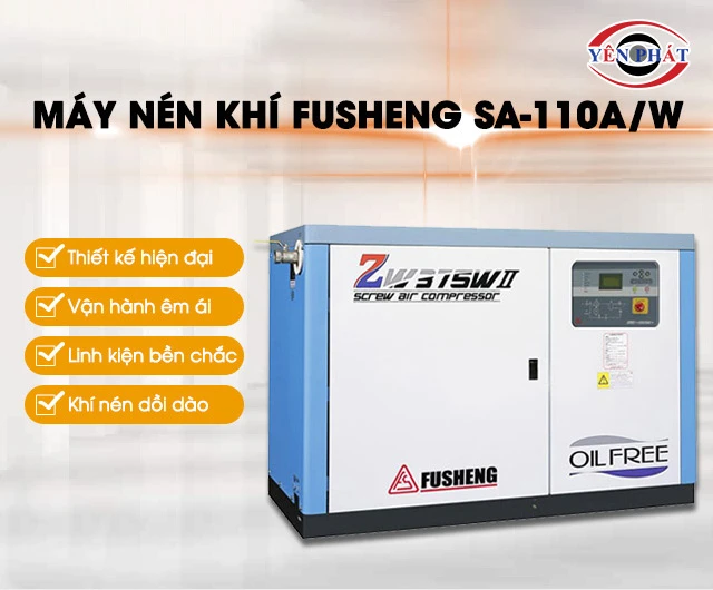 ưu điểm của máy nén khí trục vít Fusheng SA-110A/W