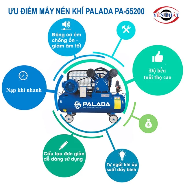 ưu điểm của Máy nén khí Palada PA-55200