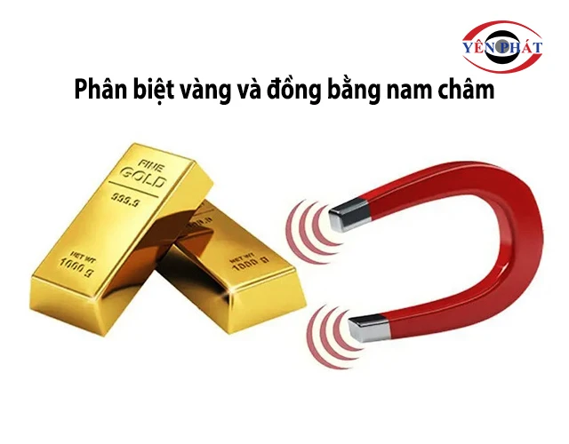 Dùng nam châm