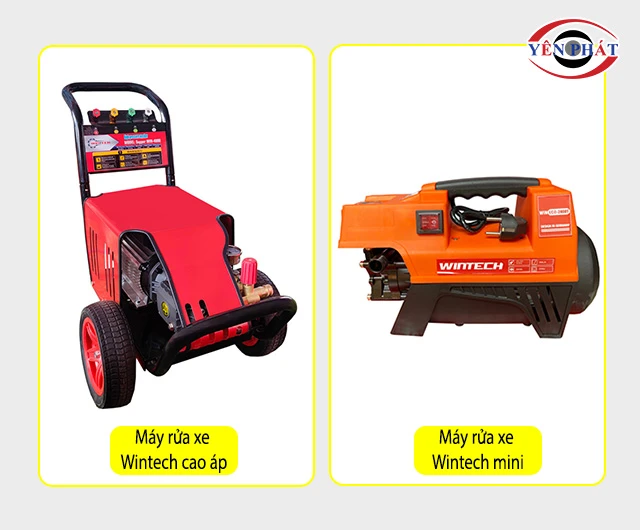 phân loại máy rửa xe Wintech