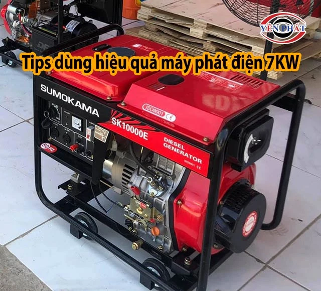 tips dùng máy phát điện 7kW hiệu quả