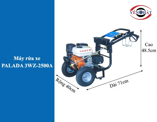 kích thước Máy rửa xe Palada 3WZ-2500A