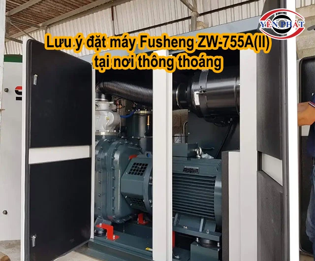 cần đặt máy nơi thông thoáng