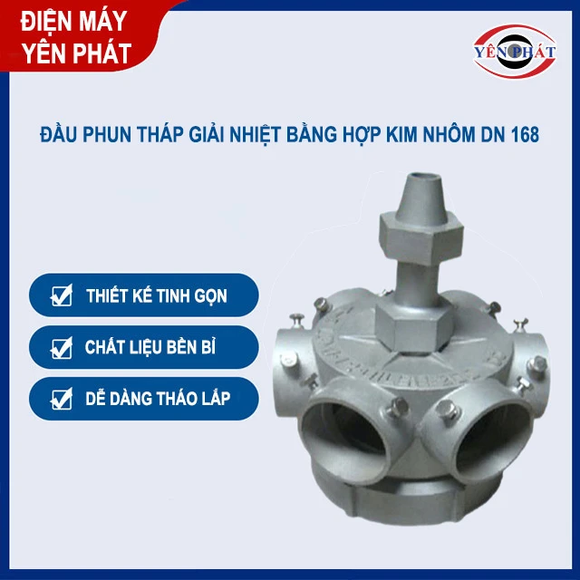 ưu điểm của đầu phun tháp giải nhiệt DN 168