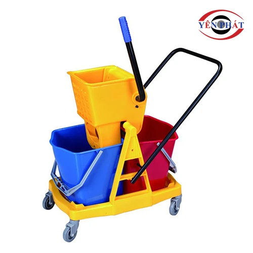 Xe vắt móp đôi 46 lít khung nhựa