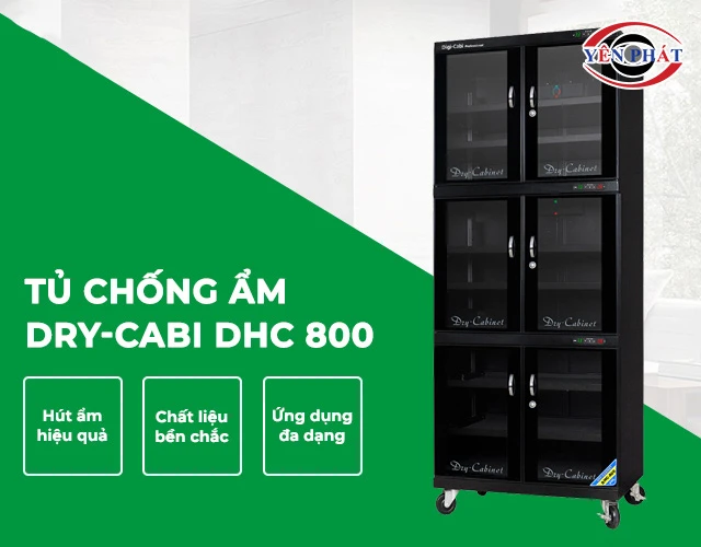 ưu điểm Tủ chống ẩm Dry-Cabi DHC 800