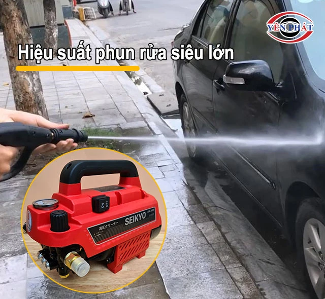 hiệu suất xịt rửa lớn