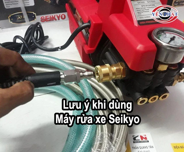 lưu ý khi dùng máy rửa xe Seikyo