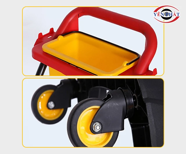 bánh xe và tay đẩy