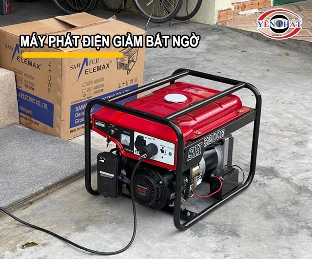 máy phát điện giảm bất ngờ
