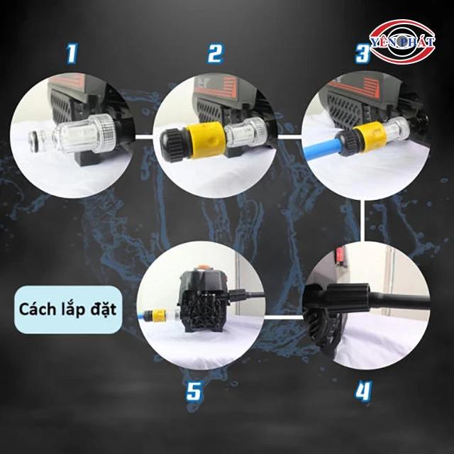 cách Lắp đặt máy rửa xe Etop
