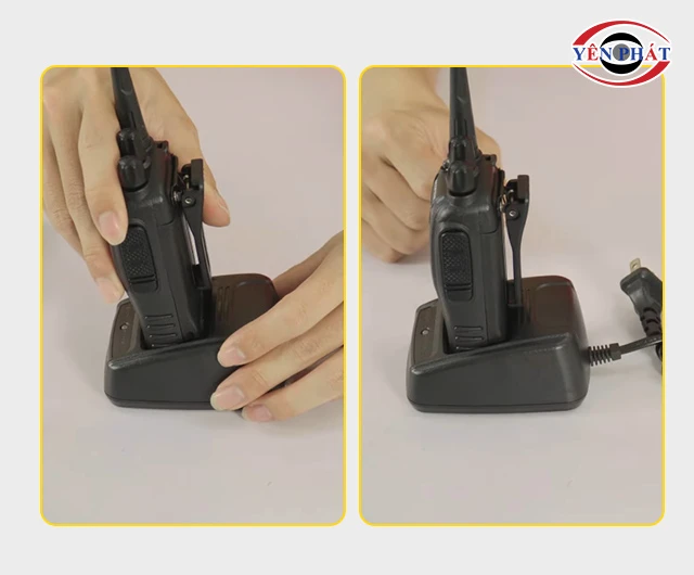 Cách sạc pin bộ đàm 