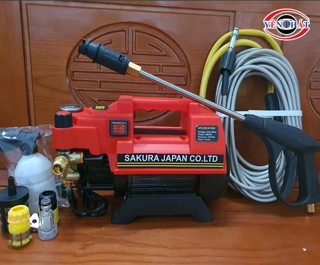 Máy bơm rửa xe mini Sakura 2500W