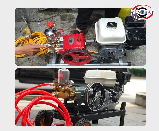 Máy rửa xe dây đai chạy xăng