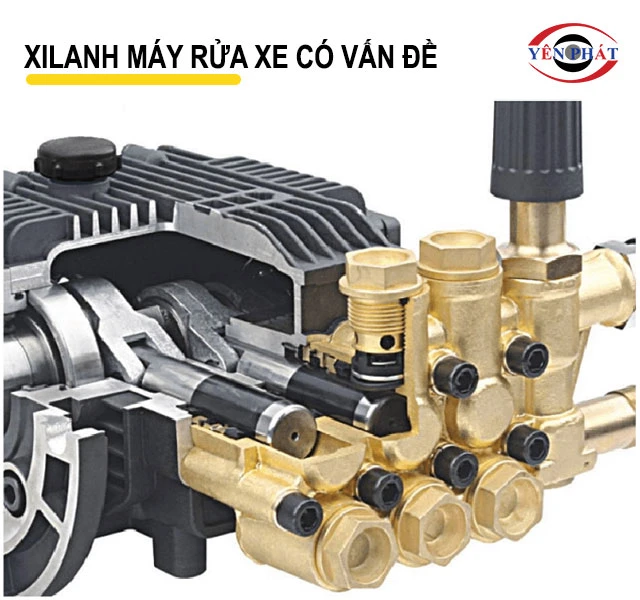 xi lanh máy rửa xe có vấn đề