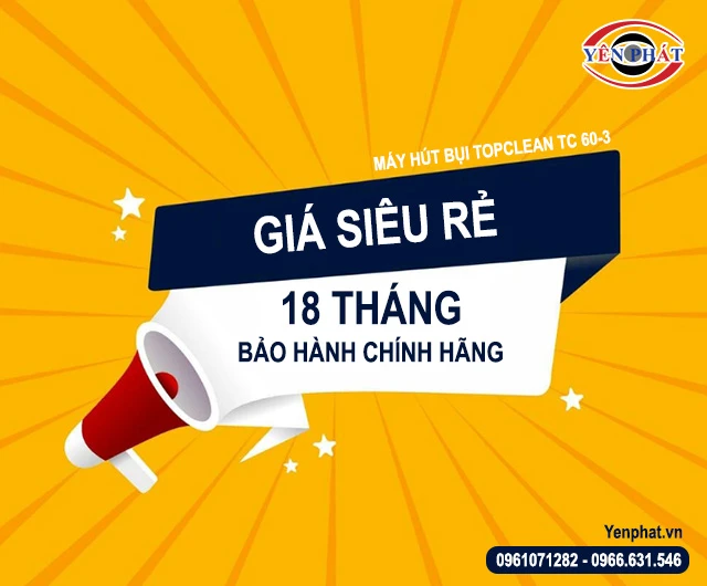 giá Topclean TC 60-3 siêu rẻ
