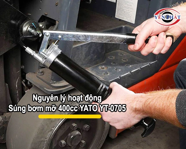 nguyên lý hoạt động của súng bơm mỡ 400cc YATO YT-0705