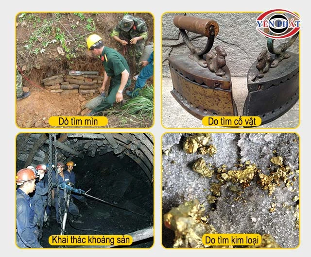 ứng dụng của máy dò kim loại TM99S