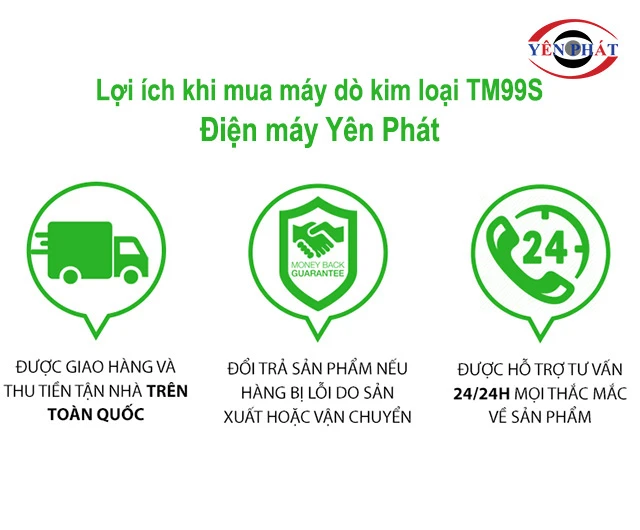 lợi ích khi mua máy dò kim loại TM99S tại yên phát