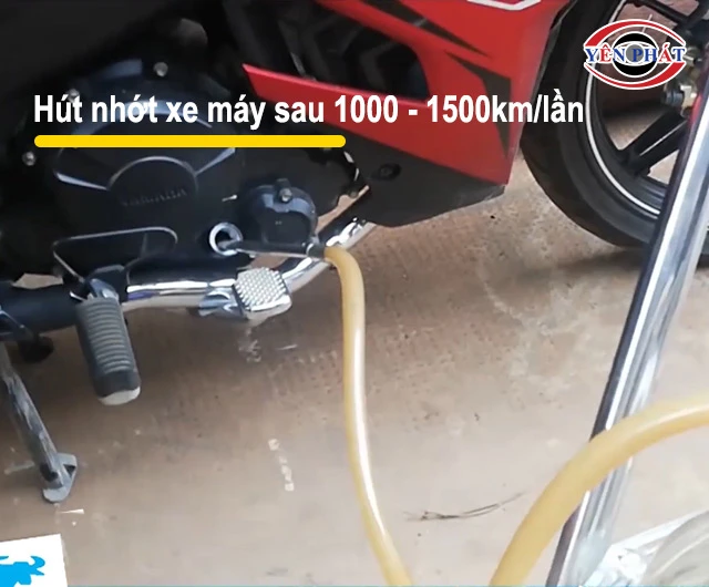 tần suất hút nhớt xe máy 