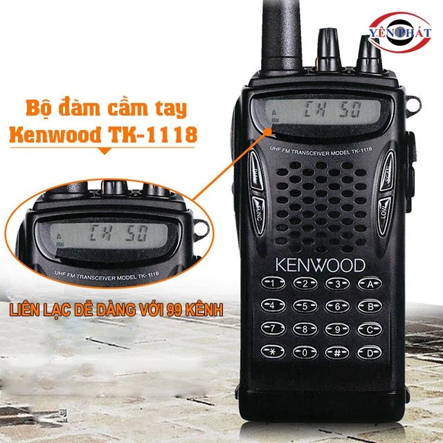 Kenwood TK-1118 liên lạc với 99 kênh