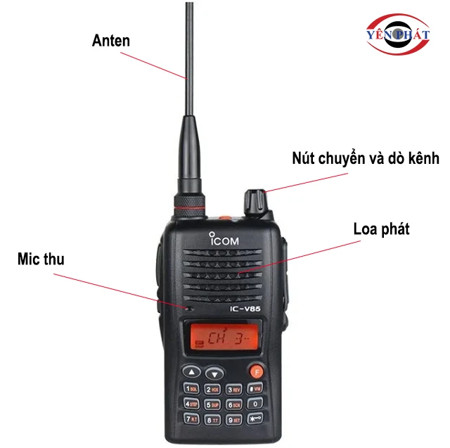 các bộ phận của iCOM IC - V85