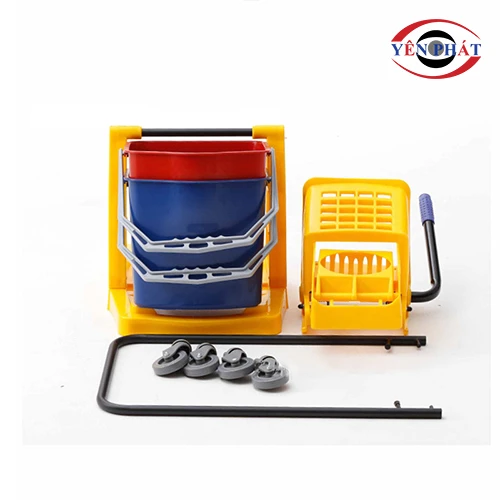 Xe vắt móp đôi 2 xô 34L 4