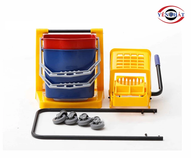 các bộ phận của xe vắt móp đôi 2 xô 34L