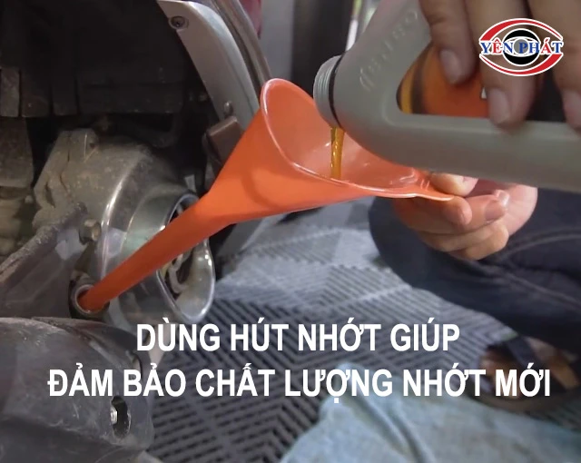 giúp đảm bảo nhớt mới