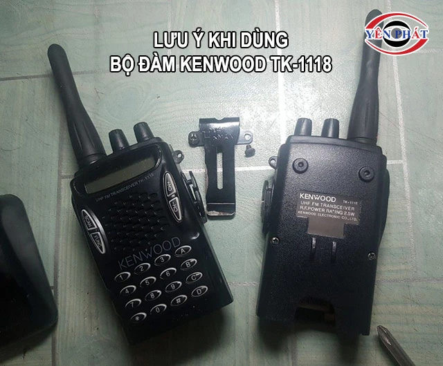 lưu ý khi dùng Bộ đàm cầm tay Kenwood TK-1118