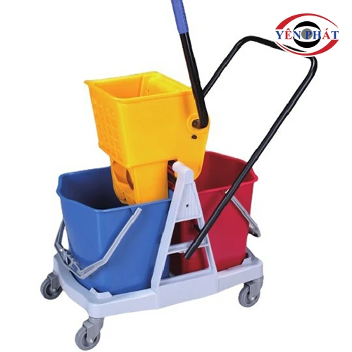 Xe vắt móp đôi 2 xô 34L