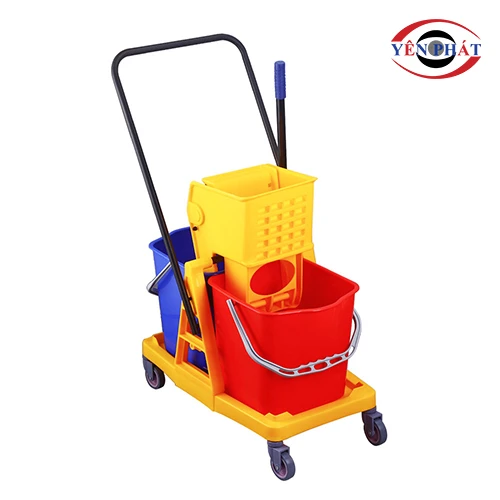 Xe vắt móp đôi 2 xô 34L 2