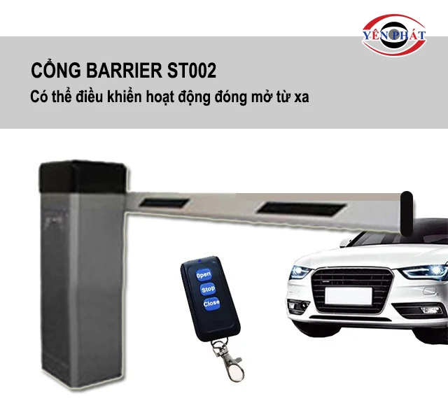 Cổng Barrier ST002 có thể điều khiển từ xa