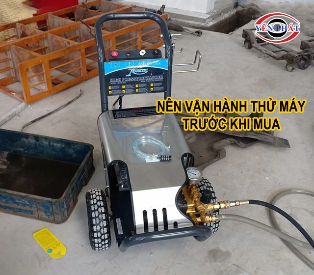 vận hành thử máy trước khi mua