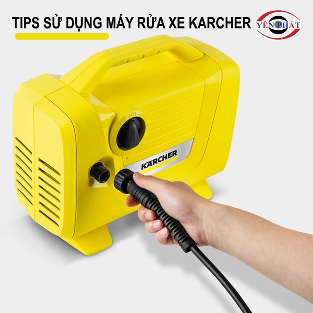 Tips sử dụng máy xịt rửa xe Karcher